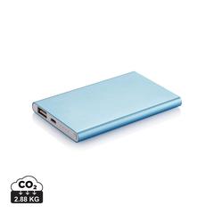 Vue Batterie de secours plate 4000mAh de couleur bleu| Krokrodeal