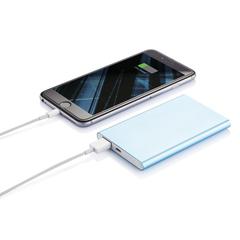 Vue Batterie de secours plate 4000mAh de couleur bleu| Krokrodeal