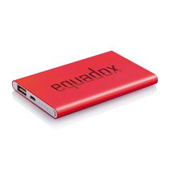 Vue Batterie de secours plate 4000mAh de couleur rouge| Krokrodeal