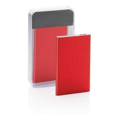 Vue Batterie de secours plate 4000mAh de couleur rouge| Krokrodeal