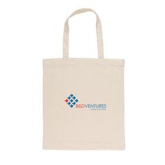 Vue Sac tote en coton recyclé avec soufflet Impact AWARE™ de couleur blanc| Krokrodeal