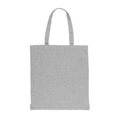 Vue Sac tote en coton recyclé avec soufflet Impact AWARE™ de couleur gris| Krokrodeal