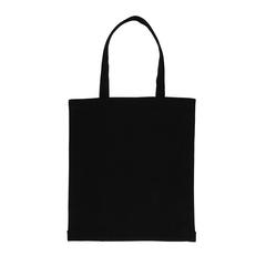 Vue Sac tote en coton recyclé avec soufflet Impact AWARE™ de couleur noir| Krokrodeal