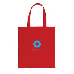 Vue Sac tote en coton recyclé avec soufflet Impact AWARE™ de couleur rouge| Krokrodeal