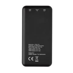 Vue Batterie de secours de poche 10.000 mAh de couleur noir| Krokrodeal