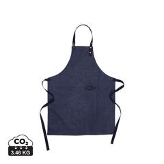Vue VINGA Tablier en toile recyclée GRS Tome de couleur bleu| Krokrodeal