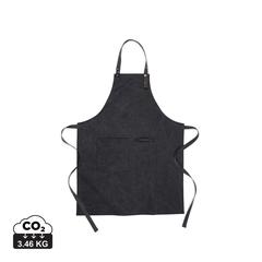 Vue VINGA Tablier en toile recyclée GRS Tome de couleur noir| Krokrodeal