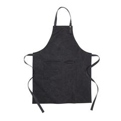 Vue VINGA Tablier en toile recyclée GRS Tome de couleur noir| Krokrodeal