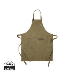 Vue VINGA Tablier en toile recyclée GRS Tome de couleur vert| Krokrodeal