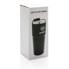 Vue Mug lumineux de couleur noir| Krokrodeal
