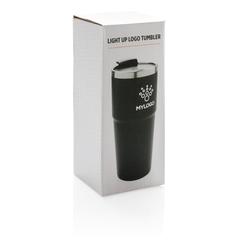 Vue Mug lumineux de couleur noir| Krokrodeal