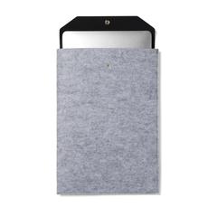 Vue VINGA Pochette pour ordinateur 15" en feutre GRS Albon de couleur gris| Krokrodeal