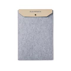 Vue VINGA Pochette pour ordinateur 15" en feutre GRS Albon de couleur gris| Krokrodeal