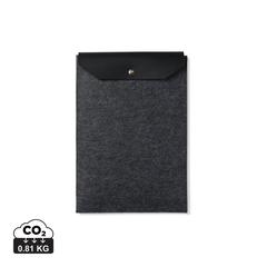 Vue VINGA Pochette pour ordinateur 15" en feutre GRS Albon de couleur noir| Krokrodeal