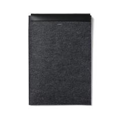 Vue VINGA Pochette pour ordinateur 15" en feutre GRS Albon de couleur noir| Krokrodeal