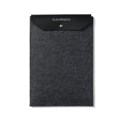 Vue VINGA Pochette pour ordinateur 15" en feutre GRS Albon de couleur noir| Krokrodeal