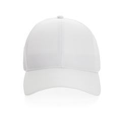 Vue Casquette de sport 6 panneaux en rPET Impact AWARE™ de couleur blanc| Krokrodeal