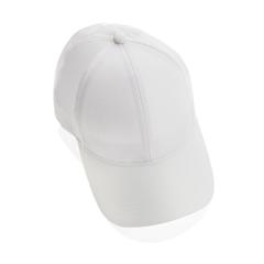 Vue Casquette de sport 6 panneaux en rPET Impact AWARE™ de couleur blanc| Krokrodeal