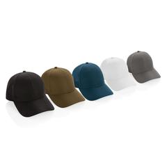 Vue Casquette de sport 6 panneaux en rPET Impact AWARE™ de couleur blanc| Krokrodeal