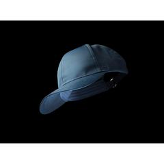 Vue Casquette de sport 6 panneaux en rPET Impact AWARE™ de couleur bleu| Krokrodeal
