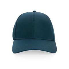 Vue Casquette de sport 6 panneaux en rPET Impact AWARE™ de couleur bleu| Krokrodeal