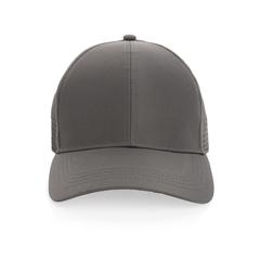 Vue Casquette de sport 6 panneaux en rPET Impact AWARE™ de couleur gris| Krokrodeal