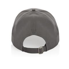 Vue Casquette de sport 6 panneaux en rPET Impact AWARE™ de couleur gris| Krokrodeal