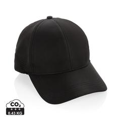 Vue Casquette de sport 6 panneaux en rPET Impact AWARE™ de couleur noir| Krokrodeal