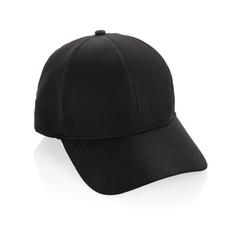 Vue Casquette de sport 6 panneaux en rPET Impact AWARE™ de couleur noir| Krokrodeal