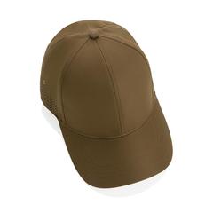 Vue Casquette de sport 6 panneaux en rPET Impact AWARE™ de couleur vert| Krokrodeal