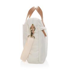 Vue Sac ordinateur Impact AWARE™ en toile 16oz recyclé de couleur blanc| Krokrodeal