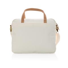 Vue Sac ordinateur Impact AWARE™ en toile 16oz recyclé de couleur blanc| Krokrodeal