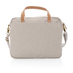 Vue Sac ordinateur Impact AWARE™ en toile 16oz recyclé de couleur gris| Krokrodeal