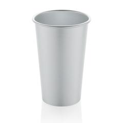 Vue Mug 450 ml en aluminium recyclé RCS Alo de couleur gris| Krokrodeal