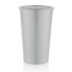 Vue Mug 450 ml en aluminium recyclé RCS Alo de couleur gris| Krokrodeal