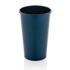 Vue Mug 450 ml en aluminium recyclé RCS Alo de couleur bleu| Krokrodeal