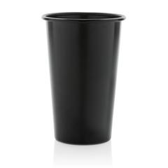 Vue Mug 450 ml en aluminium recyclé RCS Alo de couleur noir| Krokrodeal