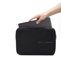 Vue Pochette pour ordinateur portable 14" XD Design de couleur noir| Krokrodeal
