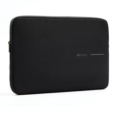 Vue Pochette pour ordinateur portable 14" XD Design de couleur noir| Krokrodeal