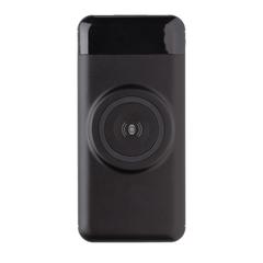 Vue Powerbank 10.000mAh avec chargeur à induction de couleur noir| Krokrodeal