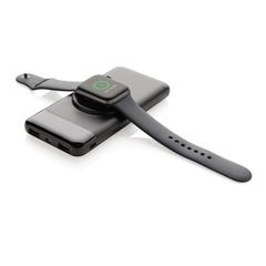 Vue Powerbank 10.000mAh avec chargeur à induction de couleur noir| Krokrodeal