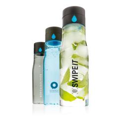 Vue Bouteille en Tritan Aqua de couleur noir| Krokrodeal