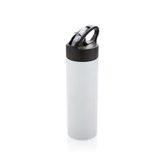 Vue Bouteille d’eau avec paille Sport de couleur blanc| Krokrodeal