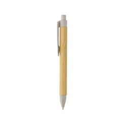 Vue Stylo écriture responsable avec baril en papier recyclé de couleur blanc| Krokrodeal