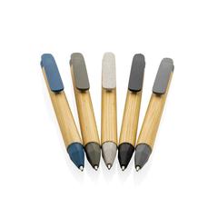 Vue Stylo écriture responsable avec baril en papier recyclé de couleur blanc| Krokrodeal
