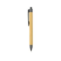 Vue Stylo écriture responsable avec baril en papier recyclé de couleur gris| Krokrodeal
