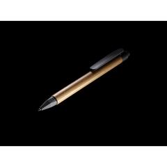 Vue Stylo écriture responsable avec baril en papier recyclé de couleur noir| Krokrodeal