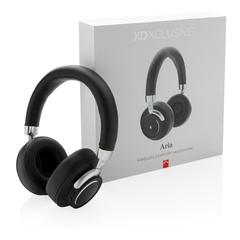 Vue Casque audio Aria de couleur noir| Krokrodeal