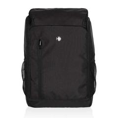 Vue Sac à dos accès facile ordinateur 15." Swiss Peak AWARE™ de couleur noir| Krokrodeal