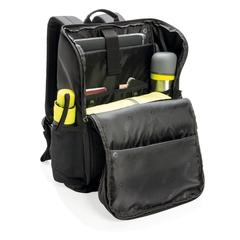 Vue Sac à dos accès facile ordinateur 15." Swiss Peak AWARE™ de couleur noir| Krokrodeal